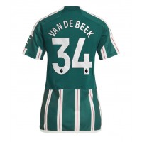 Manchester United Donny van de Beek #34 Replica Away Shirt Ladies 2023-24 Short Sleeve
